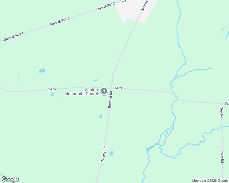 map of restaurants, bars, coffee shops, grocery stores, and more near 28301 Shaffer Road in Guys Mills