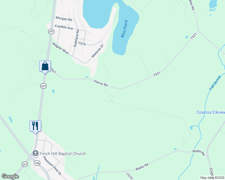 map of restaurants, bars, coffee shops, grocery stores, and more near 146 Pierce Road in Lackawanna County