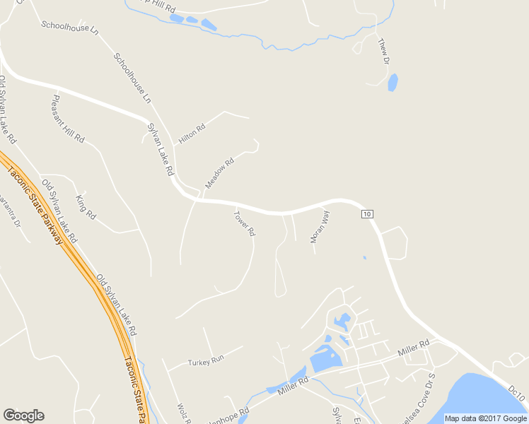 map of restaurants, bars, coffee shops, grocery stores, and more near 189 Sylvan Lake Road in Hopewell Junction