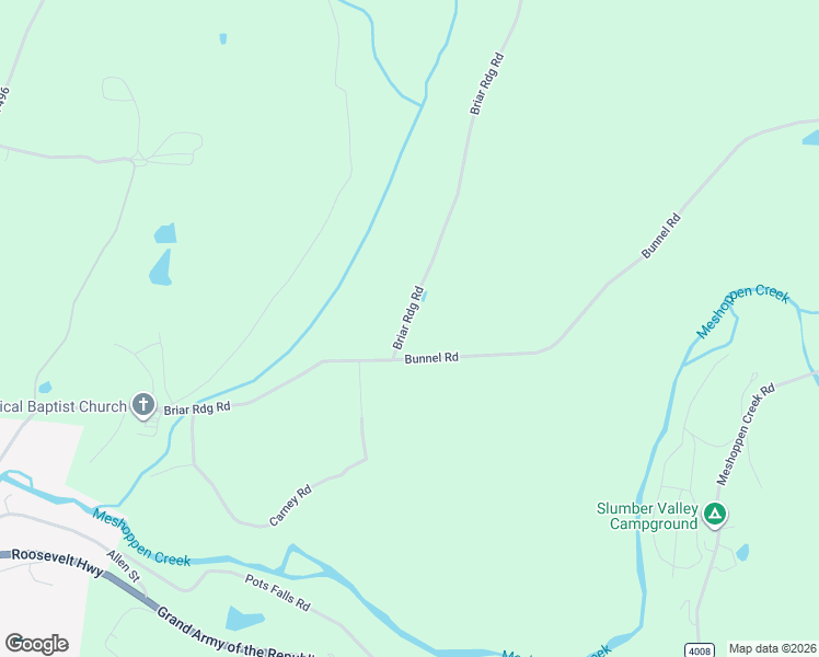 map of restaurants, bars, coffee shops, grocery stores, and more near 640 Briar Ridge Road in Meshoppen