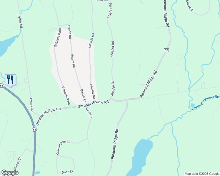 map of restaurants, bars, coffee shops, grocery stores, and more near in Poughquag