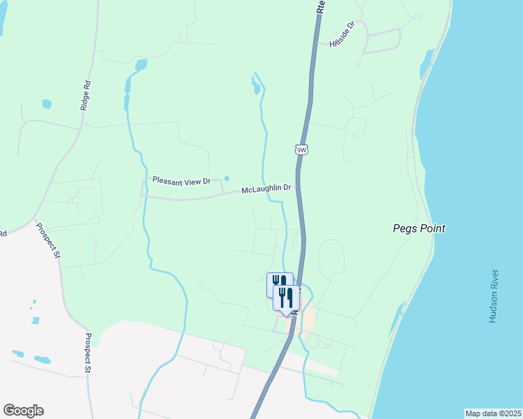 map of restaurants, bars, coffee shops, grocery stores, and more near 11 Stuart Drive in Marlboro