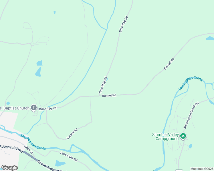 map of restaurants, bars, coffee shops, grocery stores, and more near 640 Briar Ridge Road in Meshoppen