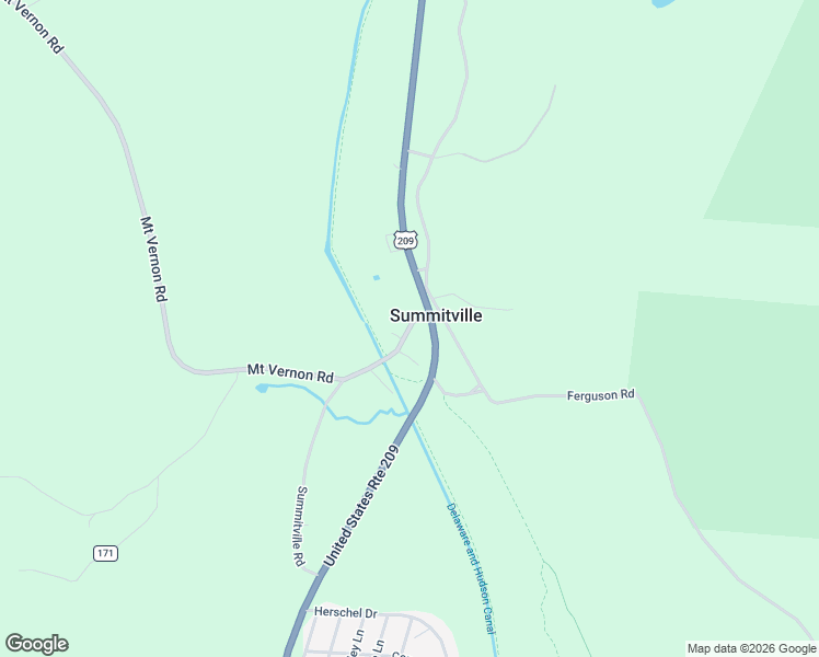 map of restaurants, bars, coffee shops, grocery stores, and more near 121 Summitville Road in Wurtsboro