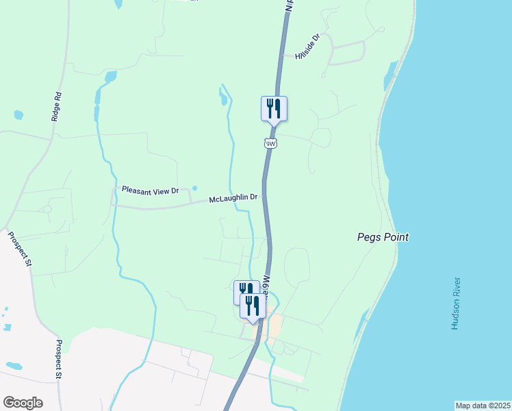 map of restaurants, bars, coffee shops, grocery stores, and more near 4 McLaughlin Drive in Marlboro