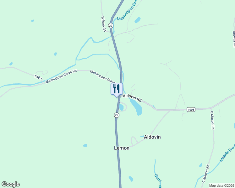 map of restaurants, bars, coffee shops, grocery stores, and more near 1016 Meshoppen Creek Road in Meshoppen