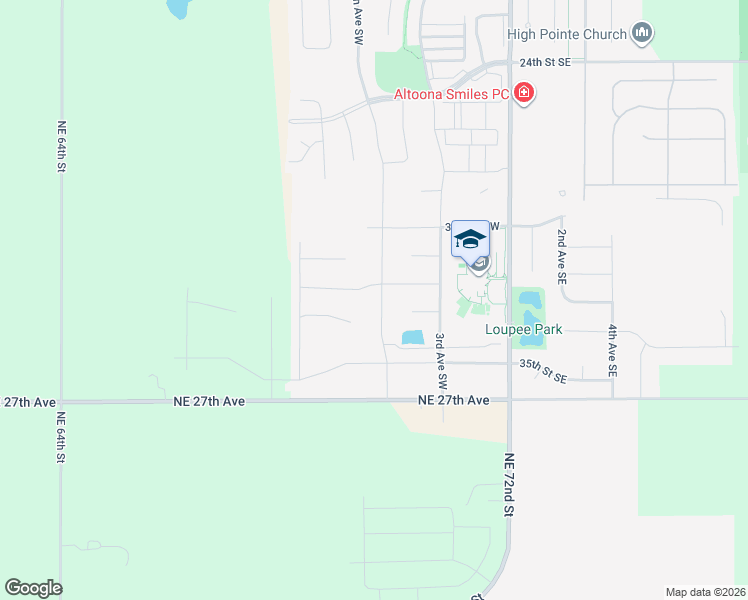 map of restaurants, bars, coffee shops, grocery stores, and more near 3222 6th Avenue Southwest in Altoona