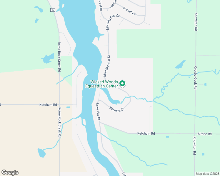 map of restaurants, bars, coffee shops, grocery stores, and more near 1495 Morning Star Drive in Roaming Shores