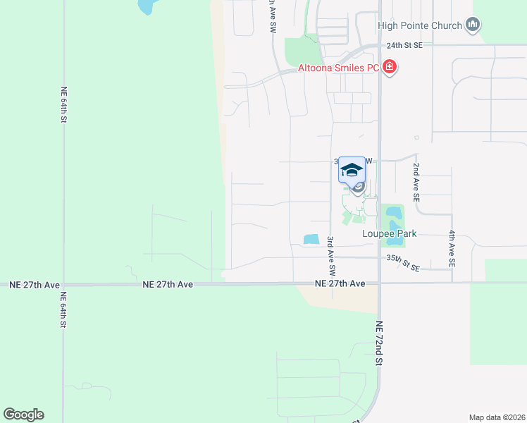 map of restaurants, bars, coffee shops, grocery stores, and more near 3222 6th Avenue Southwest in Altoona