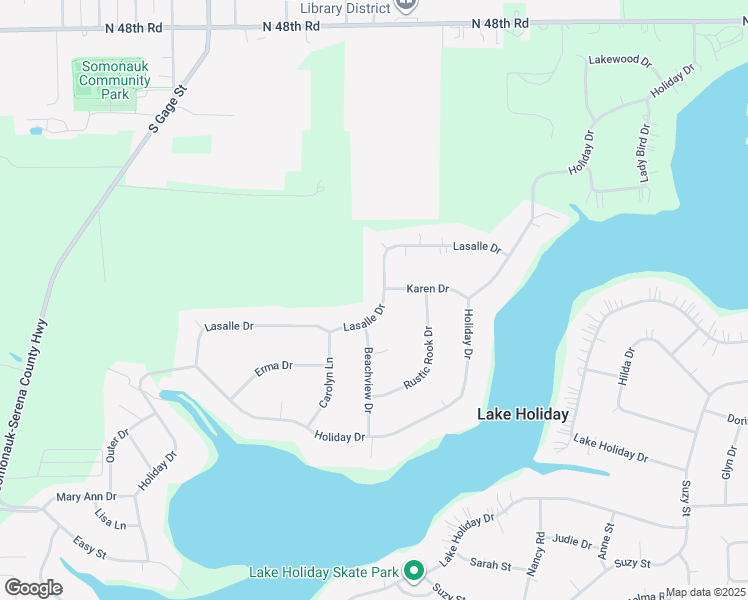 map of restaurants, bars, coffee shops, grocery stores, and more near 675 Lasalle Drive in Somonauk