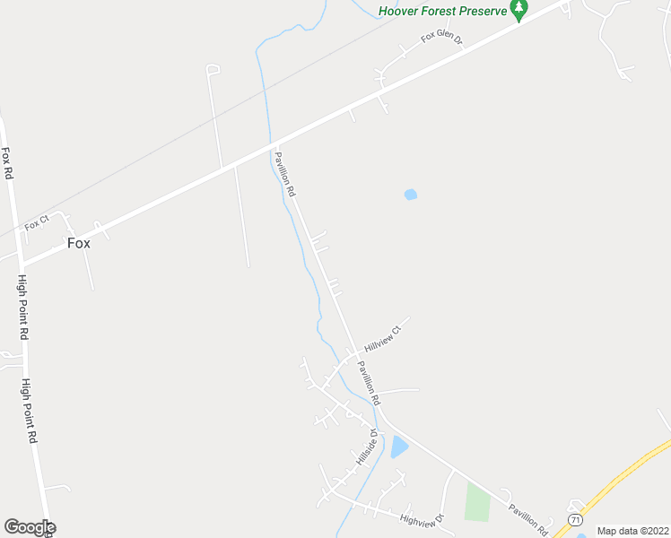 map of restaurants, bars, coffee shops, grocery stores, and more near 6720 Pavillion Road in Yorkville