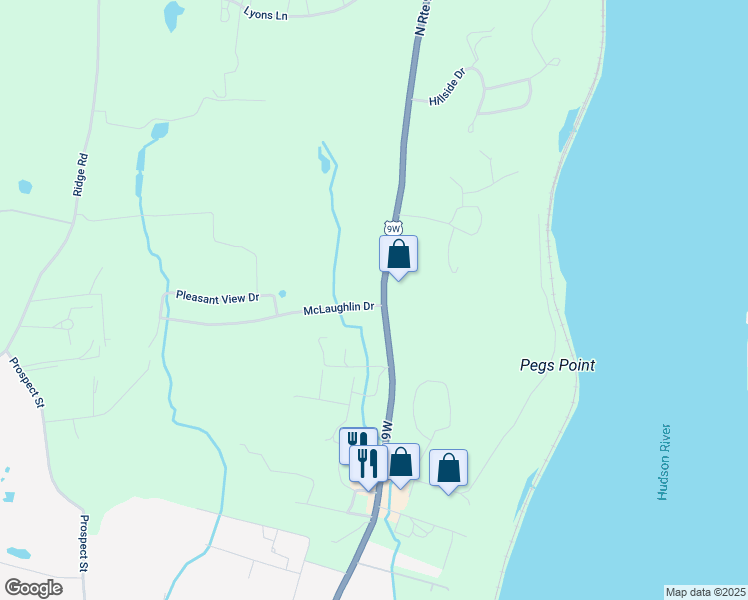 map of restaurants, bars, coffee shops, grocery stores, and more near 4 McLaughlin Drive in Marlboro