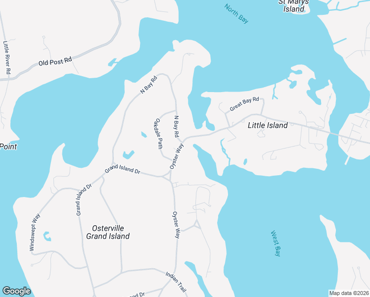 map of restaurants, bars, coffee shops, grocery stores, and more near 25 Oyster Way in Barnstable