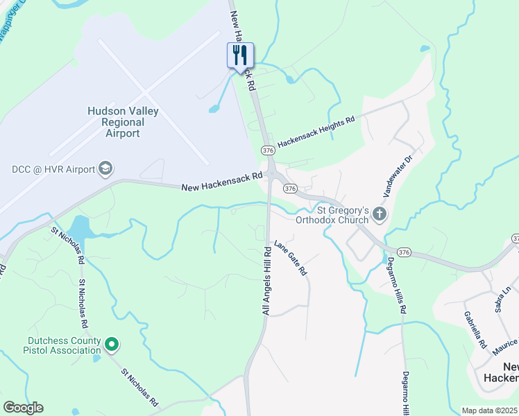 map of restaurants, bars, coffee shops, grocery stores, and more near 3 Germaine Lane in Wappingers Falls
