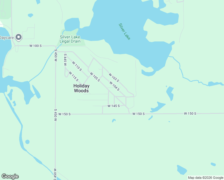 map of restaurants, bars, coffee shops, grocery stores, and more near 4130 West 105 South in Angola