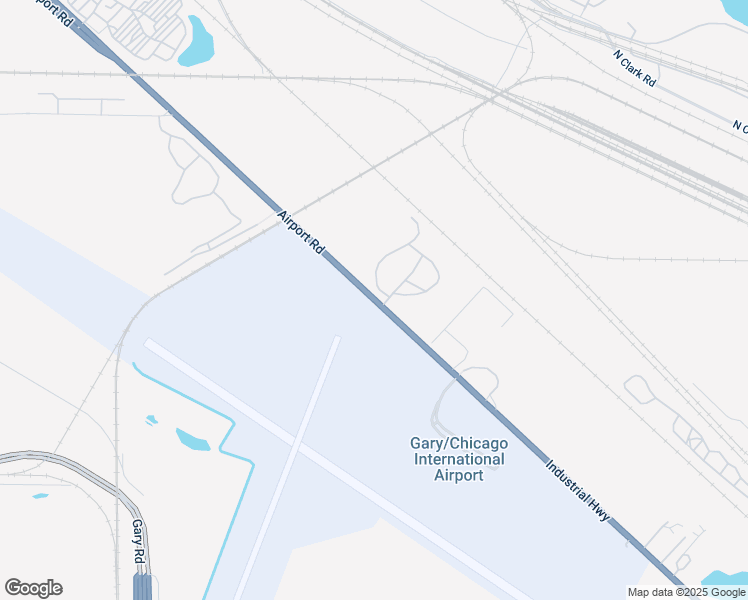 map of restaurants, bars, coffee shops, grocery stores, and more near 6101 Airport Road in Gary