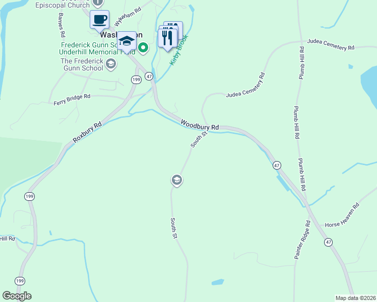 map of restaurants, bars, coffee shops, grocery stores, and more near 11 South Street in Washington