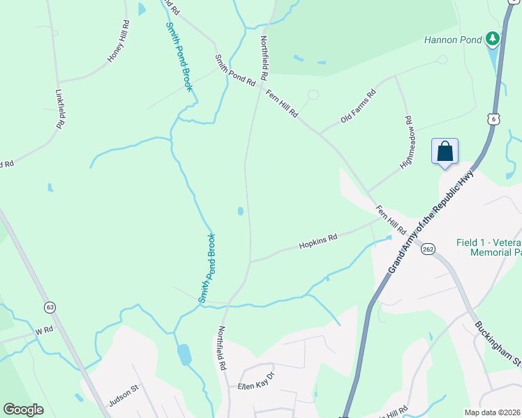map of restaurants, bars, coffee shops, grocery stores, and more near 418 Northfield Road in Watertown