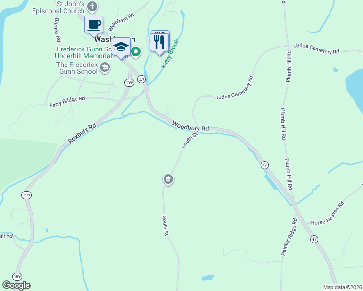 map of restaurants, bars, coffee shops, grocery stores, and more near 11 South Street in Washington