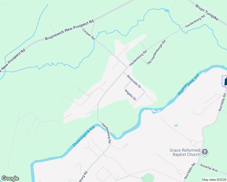 map of restaurants, bars, coffee shops, grocery stores, and more near 180 Hardenburgh Road in Pine Bush