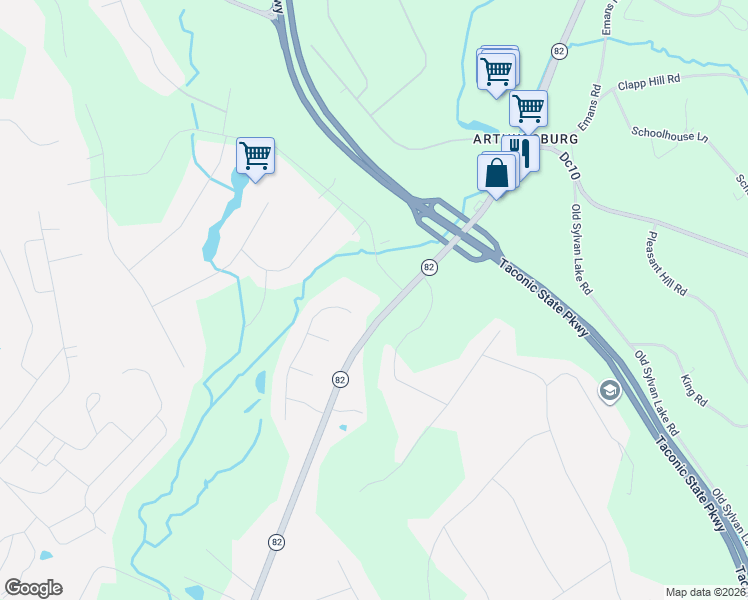 map of restaurants, bars, coffee shops, grocery stores, and more near 1531 New York 82 in Hopewell Junction