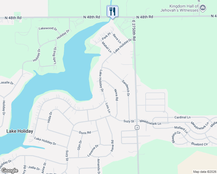map of restaurants, bars, coffee shops, grocery stores, and more near 1485 Nova Road in Sandwich