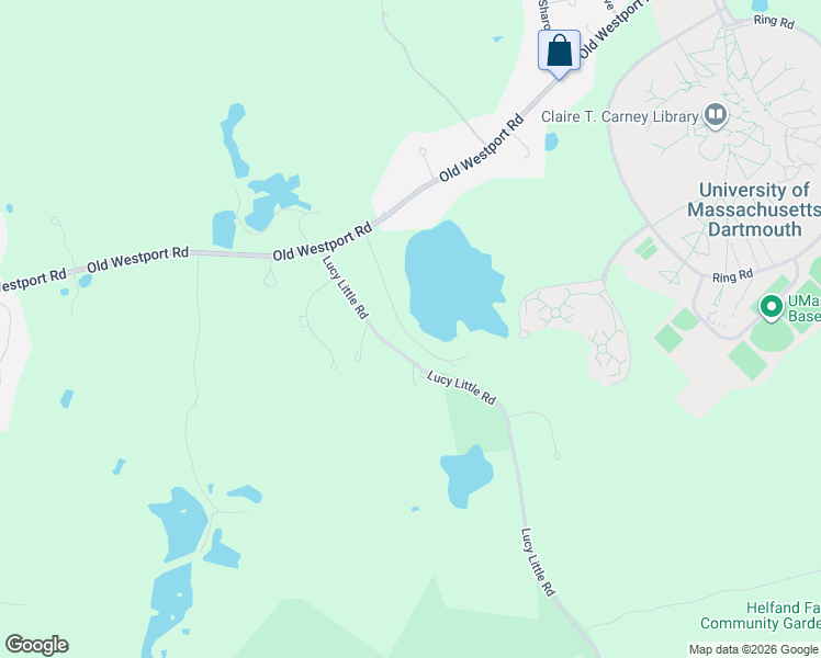 map of restaurants, bars, coffee shops, grocery stores, and more near 40 Alden Avenue in Dartmouth