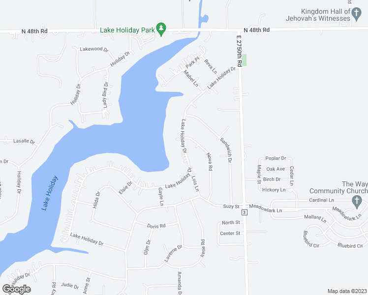 map of restaurants, bars, coffee shops, grocery stores, and more near 1507 Holiday Drive in Sandwich