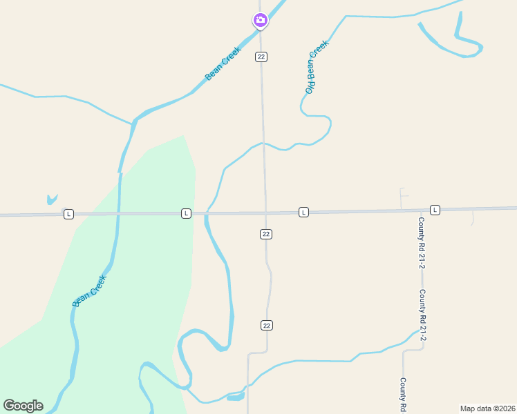 map of restaurants, bars, coffee shops, grocery stores, and more near 22014 County Road L in Fayette