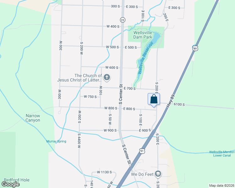 map of restaurants, bars, coffee shops, grocery stores, and more near 731 South Center Street in Wellsville