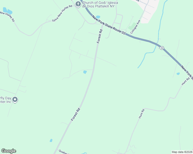 map of restaurants, bars, coffee shops, grocery stores, and more near 484 Forest Road in Wallkill