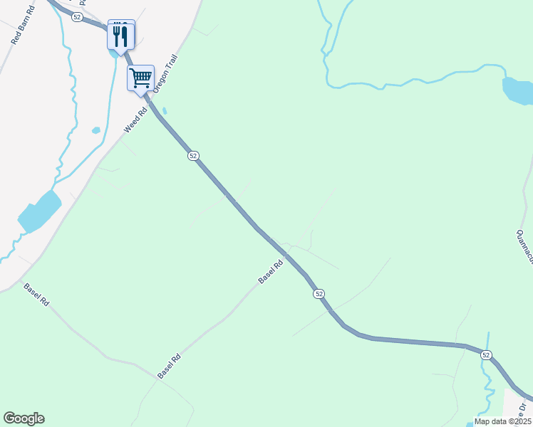 map of restaurants, bars, coffee shops, grocery stores, and more near 3526 New York 52 in Pine Bush