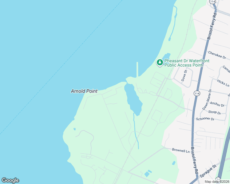 map of restaurants, bars, coffee shops, grocery stores, and more near 80 Therien Road in Portsmouth