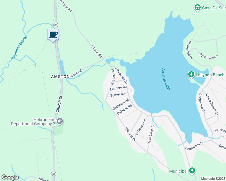 map of restaurants, bars, coffee shops, grocery stores, and more near 28 Turner Road in Hebron