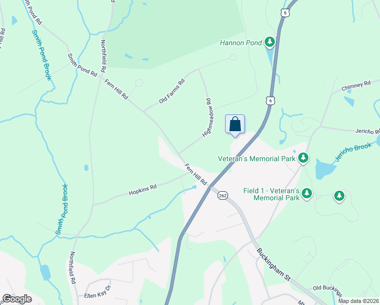 map of restaurants, bars, coffee shops, grocery stores, and more near 77 Fern Hill Road in Watertown