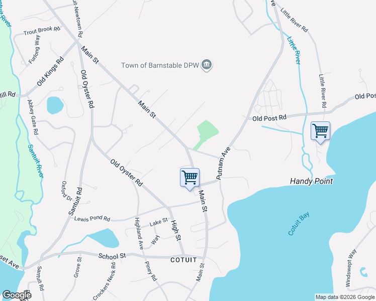 map of restaurants, bars, coffee shops, grocery stores, and more near in Barnstable
