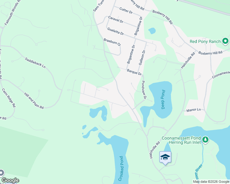 map of restaurants, bars, coffee shops, grocery stores, and more near 161 Sam Turner Road in Falmouth