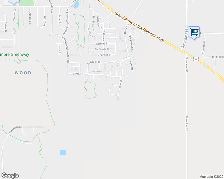map of restaurants, bars, coffee shops, grocery stores, and more near 242 Hackney Court in Iowa City