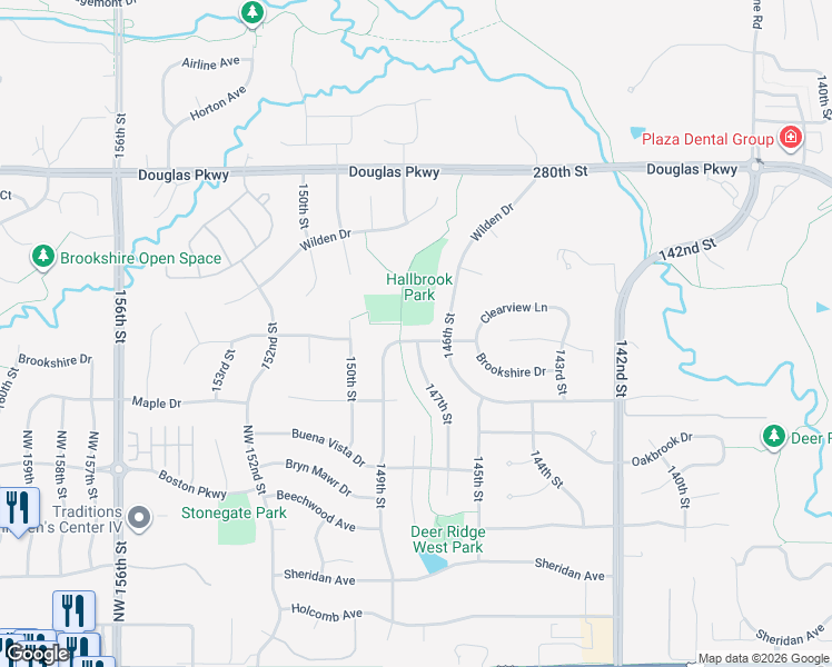 map of restaurants, bars, coffee shops, grocery stores, and more near 14703 Dellwood Drive in Urbandale