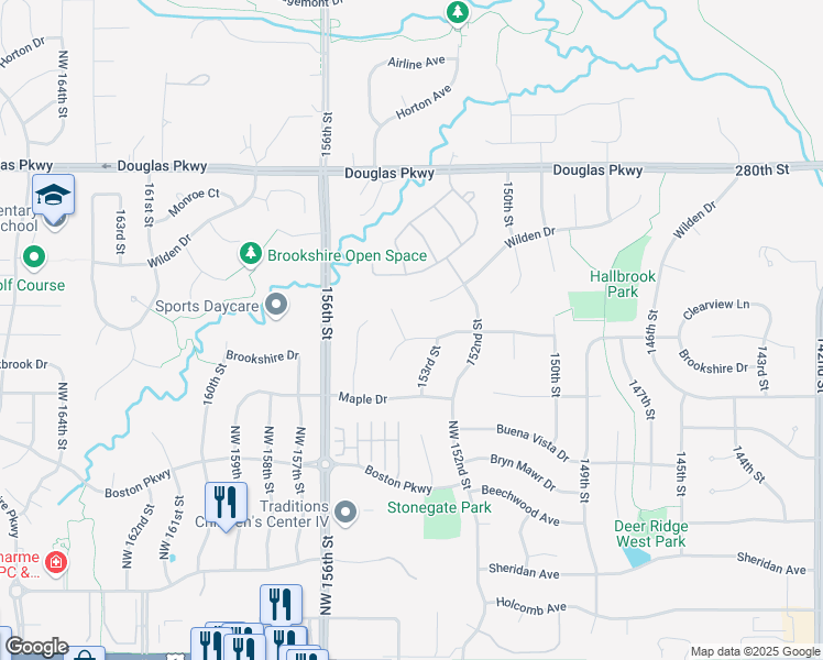 map of restaurants, bars, coffee shops, grocery stores, and more near 15218 Wilden Drive in Urbandale