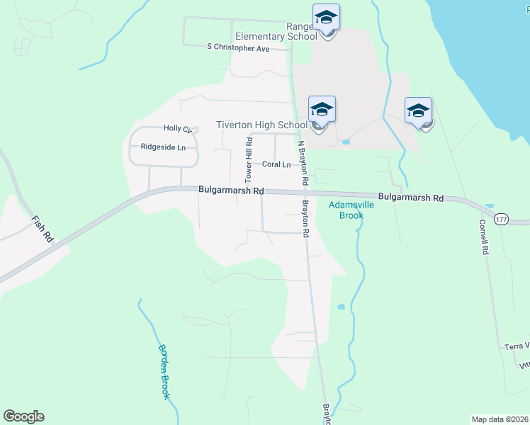 map of restaurants, bars, coffee shops, grocery stores, and more near in Tiverton