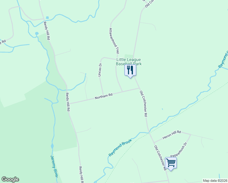 map of restaurants, bars, coffee shops, grocery stores, and more near 38 Northam Road in Hebron