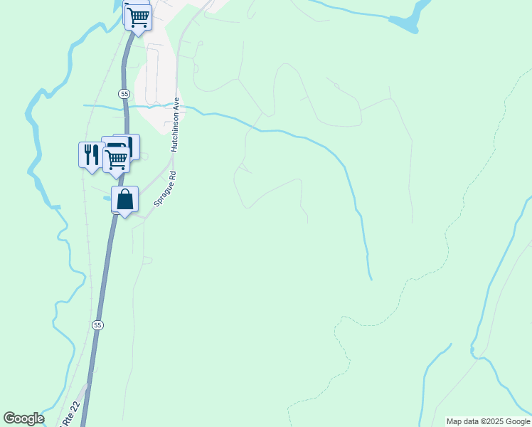 map of restaurants, bars, coffee shops, grocery stores, and more near 76 Sheldon Road in Wingdale