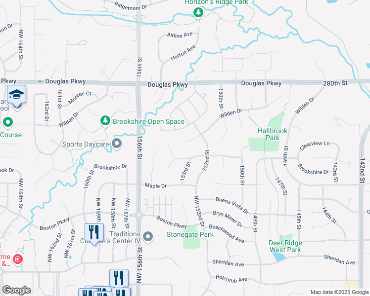 map of restaurants, bars, coffee shops, grocery stores, and more near 15218 Wilden Drive in Urbandale