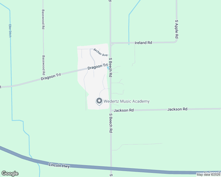 map of restaurants, bars, coffee shops, grocery stores, and more near 59868 South Beech Road in Osceola