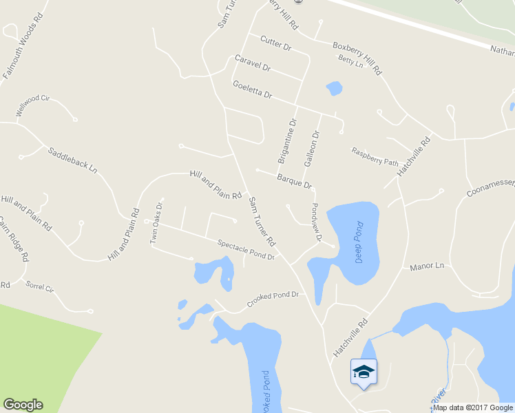 map of restaurants, bars, coffee shops, grocery stores, and more near 161 Sam Turner Road in Falmouth