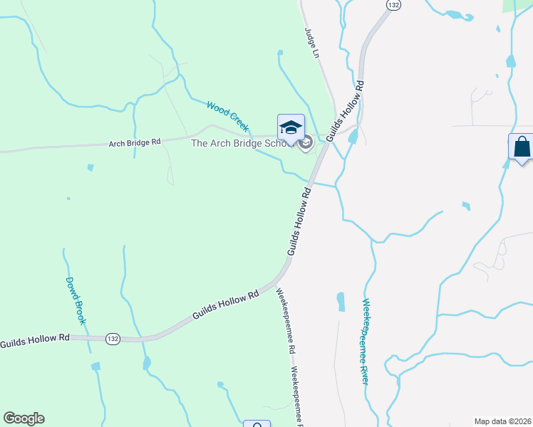 map of restaurants, bars, coffee shops, grocery stores, and more near 222 Guilds Hollow Road in Bethlehem