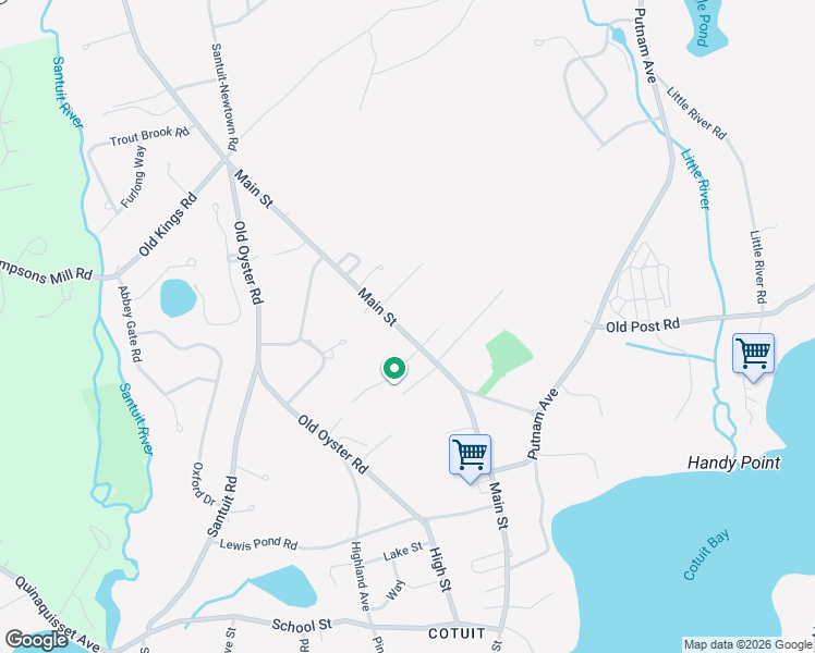 map of restaurants, bars, coffee shops, grocery stores, and more near 544 Main Street in Barnstable