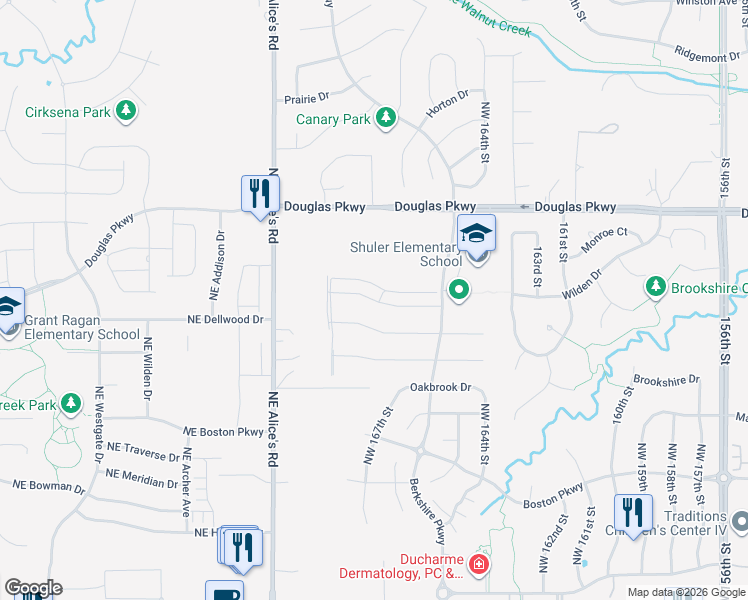 map of restaurants, bars, coffee shops, grocery stores, and more near 16726 Wilden Drive in Clive