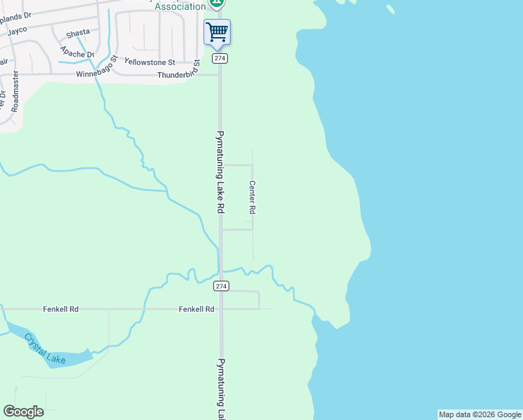 map of restaurants, bars, coffee shops, grocery stores, and more near 4594 Center Road in Andover